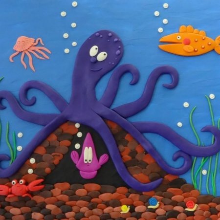 Пластилинография Морское царство