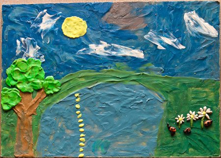 Пластилиновая живопись для детей