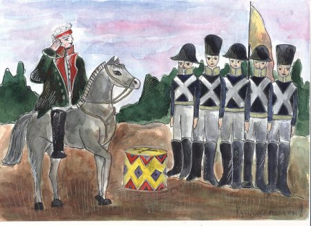 Бородинская битва рисунок легкий