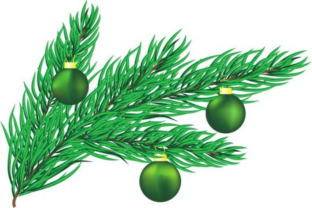 Рисование Еловая веточка