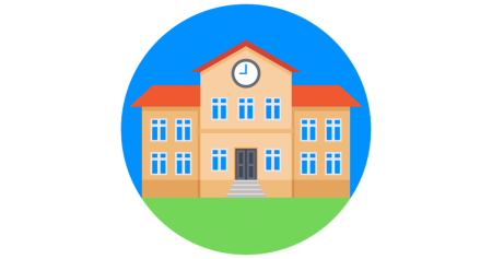 Мультяшное здание детского сада