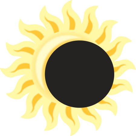 Лунное затмение иллюстрация