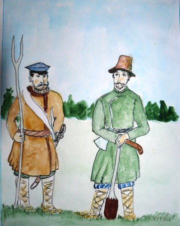 Нарисовать крестьянина