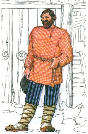 Одежда Баринов в древней Руси