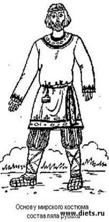 Древний русский костюм мужской