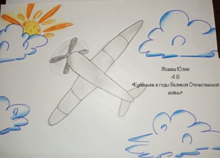 Рисунок на тему Куйбышев запасная столица
