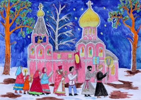 Рисунок на тему колядки