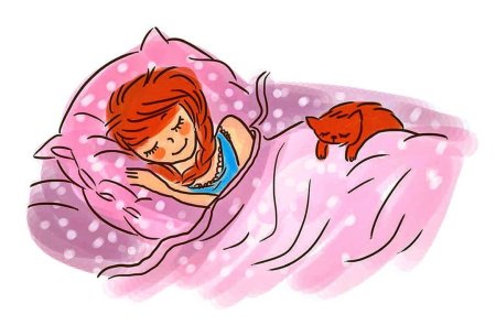 Девочка спит
