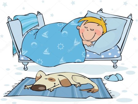 Девочка ложится спать