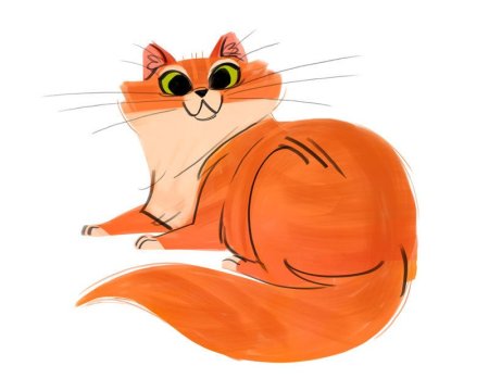 Кошка иллюстрация