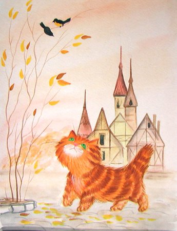 Коты пастелью