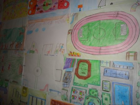 Стадион рисунок для детей