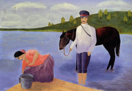 Донской край Шолохов акварель