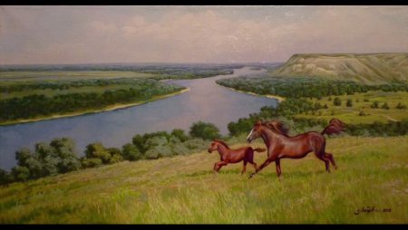 Донской край Шолохов акварель