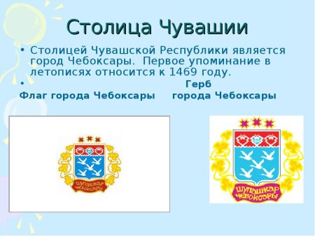 Герб города Чебоксары Чувашской Республики