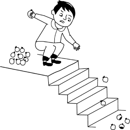 Лестница раскраска