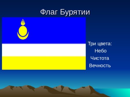 Цвета флага Бурятии