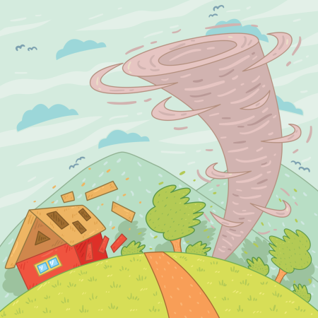 Ураган рисунок