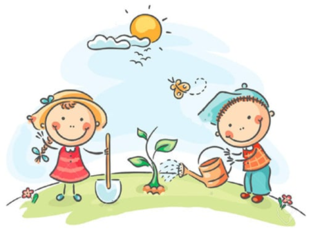 Природа на прозрачном фоне для детей