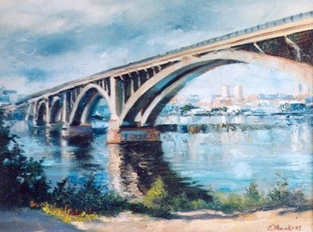 Красноярск коммунальный мост картины