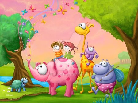 Яркие детские иллюстрации