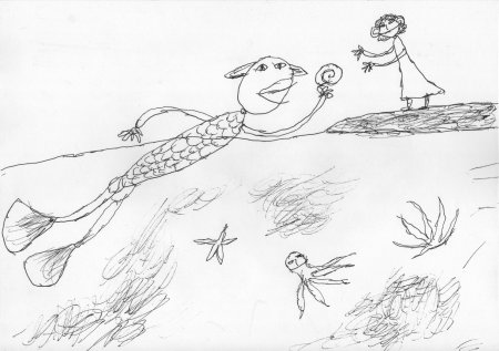 Человек амфибия раскраска