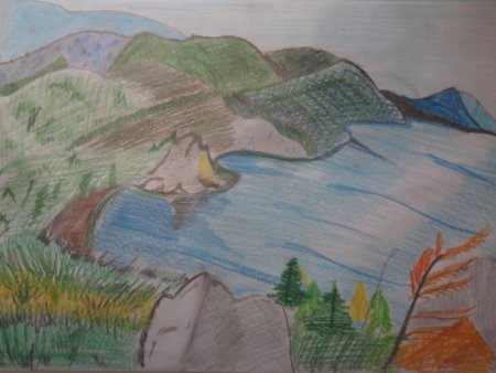 Рисунок Байкала для детей