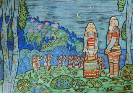 Рисование Коми избы