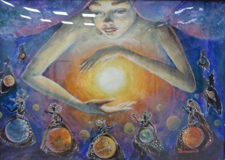 Детские рисунки про космос