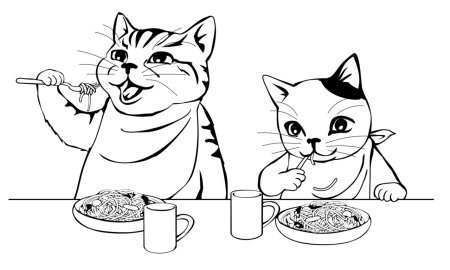 Раскраска макароны