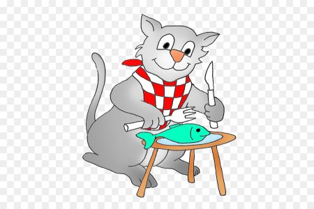 Мультяшная рыба для кота