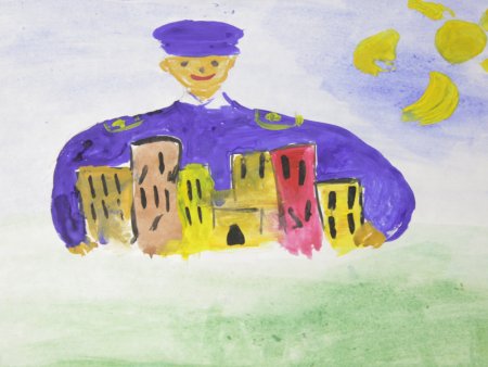 Детский рисунок на тему прокуратура