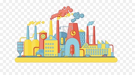 Завод иллюстрация