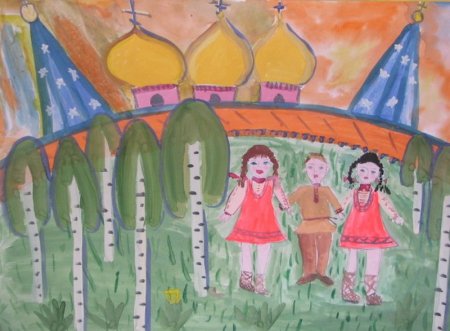 Рисунок к празднику Троица