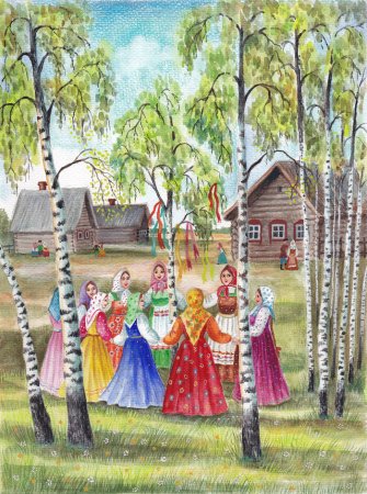 Зеленый веночек для девочки