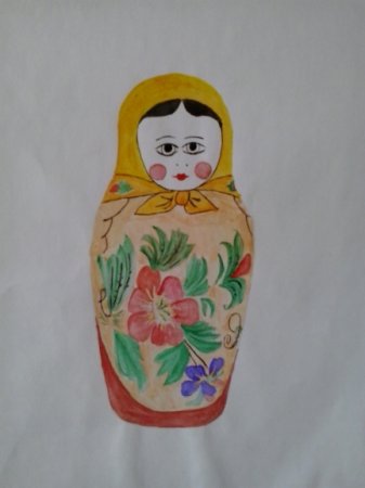 Рисование Семёновские Матрёшки для детей