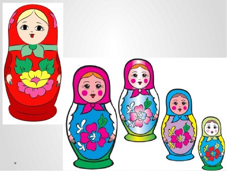 Рисование матрешки