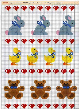 Маленькие вышивки для детей