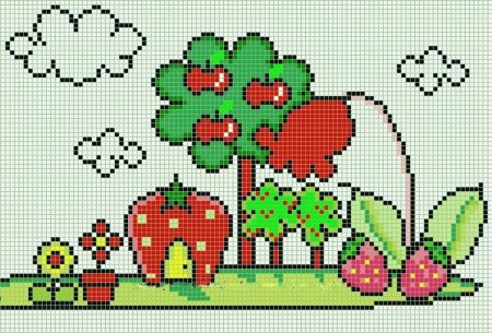 Детские узоры для вышивки