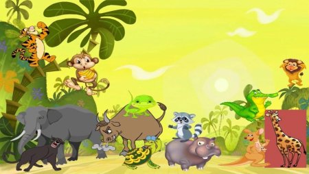 Животные джунглей вектор