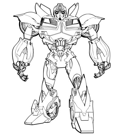 Раскраска Оптимус и Мегатрон и Бамблби