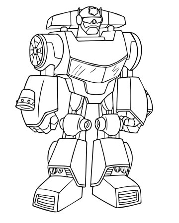 Раскраска трансформеры Бамблби