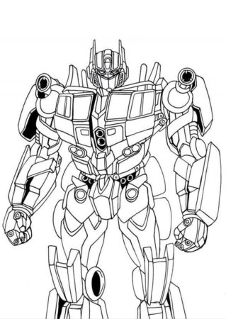 Оптимус Прайм раскраска