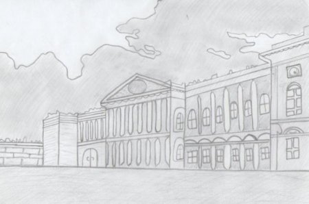 Эрмитаж Санкт-Петербург срисовать