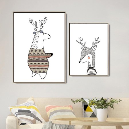 Зимние постеры в скандинавском стиле