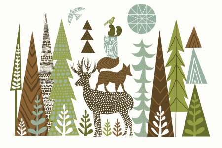 Животные в скандинавском стиле