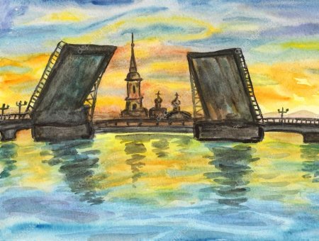 Стрелка Васильевского острова картина