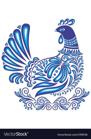 Гжель птица