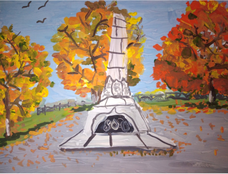 Памятник 800 летия Вологды рисунок