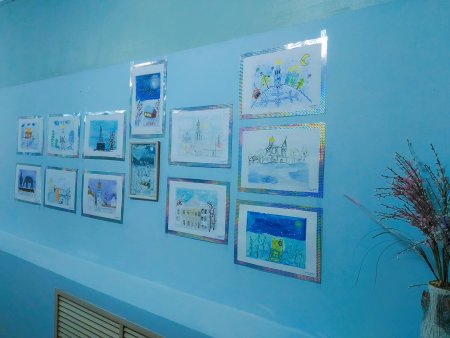 Зимняя Вологда детский рисунок